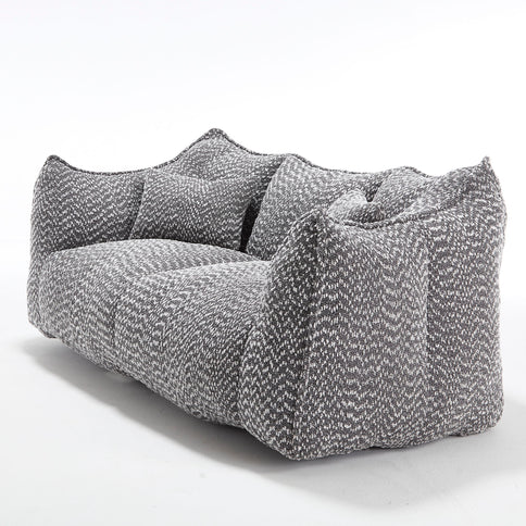 Comfortable Dual Beanbag Chair With High Resilience Foam Core For 2 People