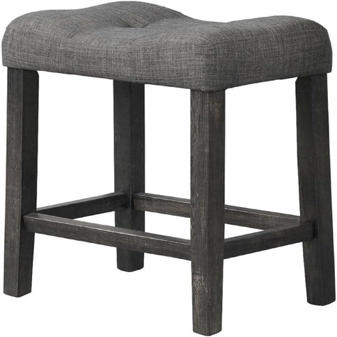 Transitional Counter Dining Set With 4 Tufted Stools