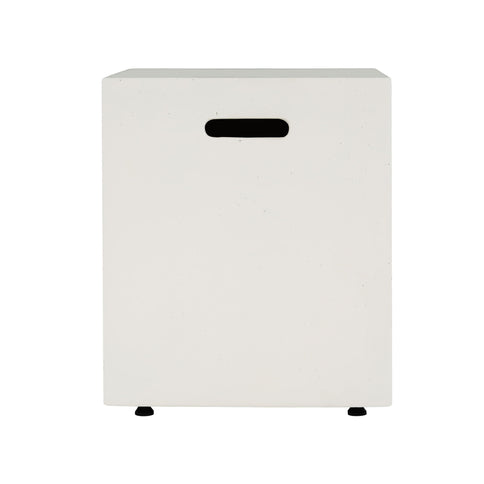 Modern Tank Holder Side Table With Smooth Concrete Surface