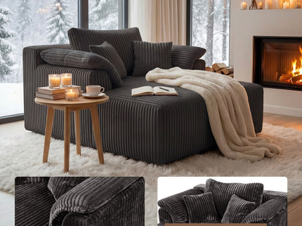 Chaise Lounge Chair, Deep Seat Sleeper Couch For Living Room