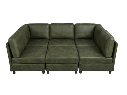 Upholstered Modular Sectional With Custom Configuration And Removable Cushions