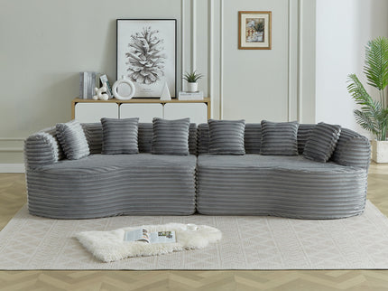 Sectional Sofa, Oversized 4 Seater With Deep Seat Design