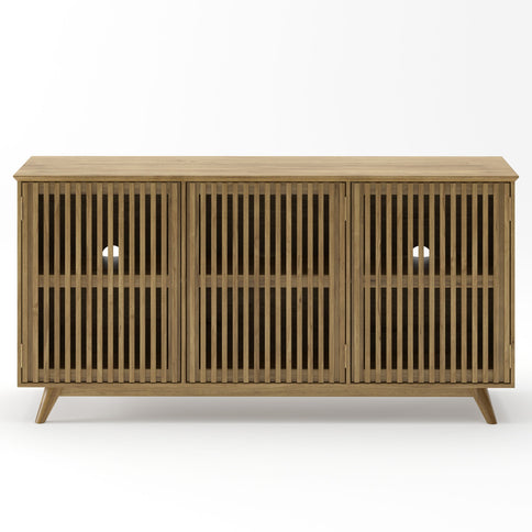 TV Stand With Adjustable Shelf - Natural