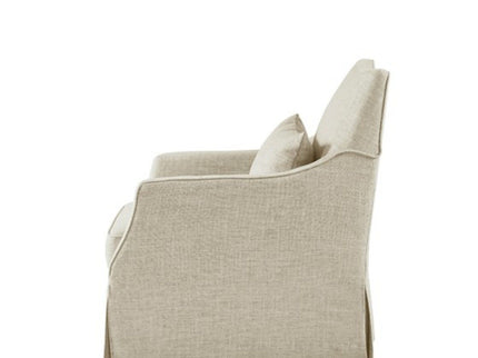 Traditional Design London Skirted Swivel Chair