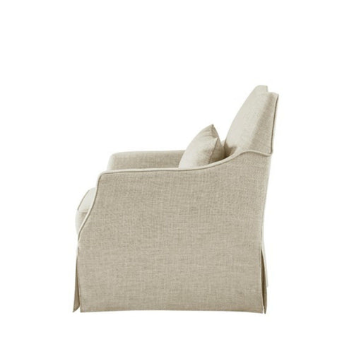 Traditional Design London Skirted Swivel Chair