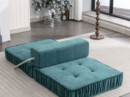 Folding Sofa With Removable Back Cushion, Convertible Futon Sleeper Chair