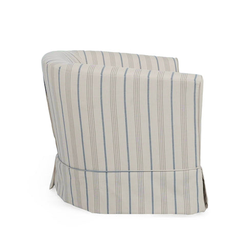 Zeniqua - Upholstered Swivel Chair With Loose Cover