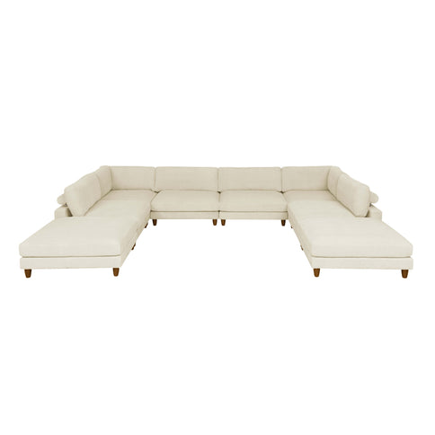 Modern Modular Sectional With Adjustable Back Support
