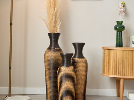 Classic And Neat Floor Vase, High Independent Flower Stand (Set of 3)