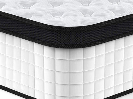 12" Hybrid Mattress Individual Pocket Spring, 7 Zoned Memory Foam