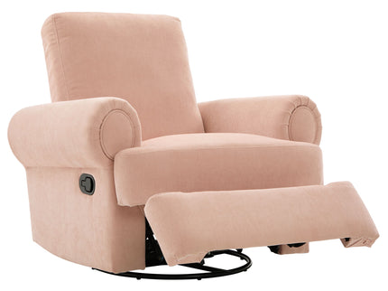 Manual Swivel Recliner Rocker Chair With Adjustable Backrest