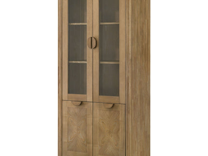 Dreydon - 4 Door Display Cabinet - Light Brown