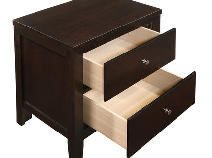 Garrett - 2 Drawer Nightstand - Cappuccino