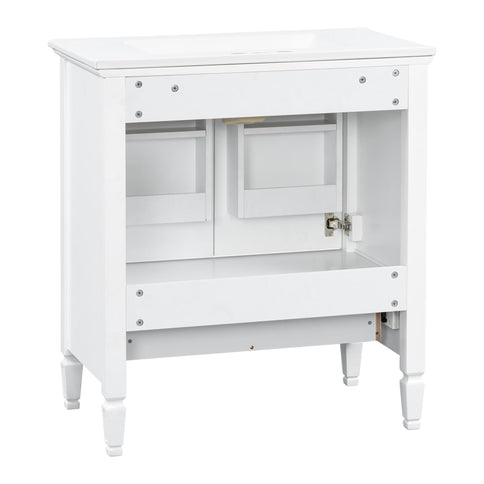 Freestanding Vanity With 1 Drawer & 2 Soft Close Doors With Door Mounted Storage