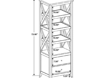 Evanston - 3 Piece 67" TV Stand - White