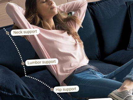 Modern Comfy Deep Seat Modular Sectional Sofa Cloud Couch With Ottoman