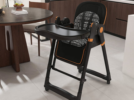 Convertible Baby High Chair To Rocker With 5 Point Harness