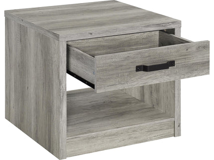 Nuberg - 1 Drawer Table - Gray
