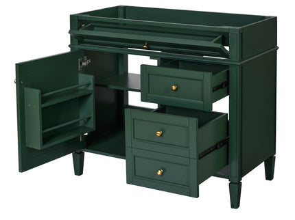 Bathroom Vanity With 2 Drawers And Tip-Out Drawer, Storage Cabinet