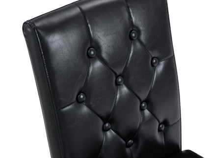 Dining Chairs With Ergonomic Buckle Backrest For Family Dining Rooms