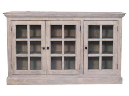 Triple Glazed Cabinet - Gray
