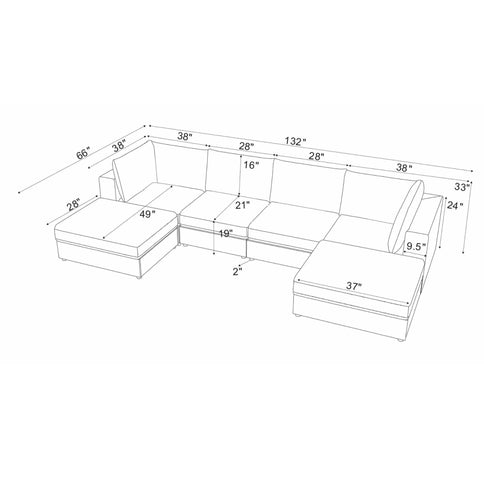 Reversible Modular Sectional