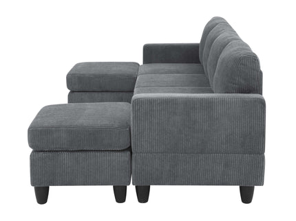 Modular Sectional With 2 Ottomans
