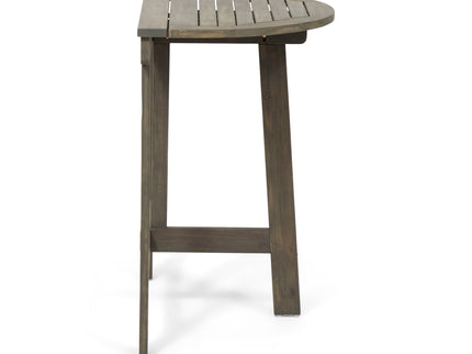 Outdoor Half Round Folding Acacia Wood Bistro Table