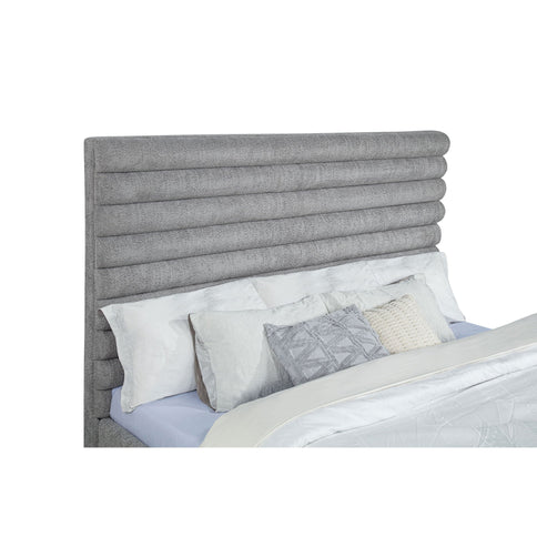 Fandango - Eastern Bed With Rolled Tufting - Gray