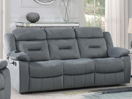 Contemporary Living Room Set With Pillow Arms And Headrest Support