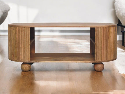 Soba - Ball Open Coffee Table - Oak