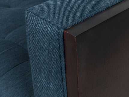 Contemporary Mid-Century Charm 3 Seater Sofa With Button Tufted Waffle Stitching