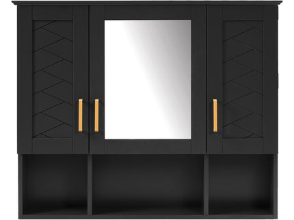 Modern Wall Mounted Medicine Cabinet With Adjustable Shelves, Soft Close Doors, High Define Mirror