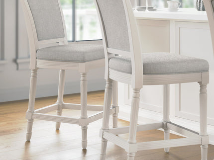 Stool With Upholstered Seat And Back