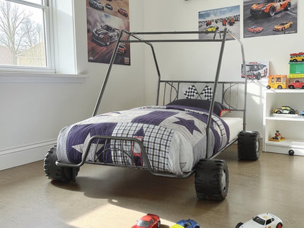 Xander - Twin Go Kart Bed - Gunmetal