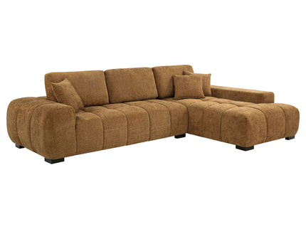 Plather - Sectional Sofa With Chaise - Amber