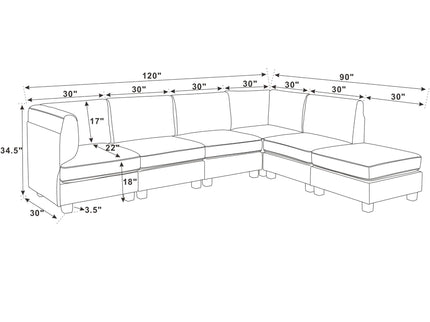 Upholstered Modular Sectional