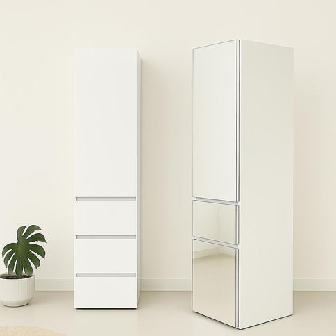 Elise - Modular Closet System & Mirror - White