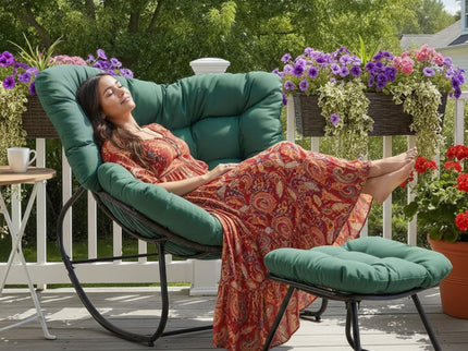 Egg Rocking Chair With Ottoman