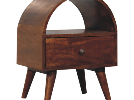 Dome Bedside Table - Brown