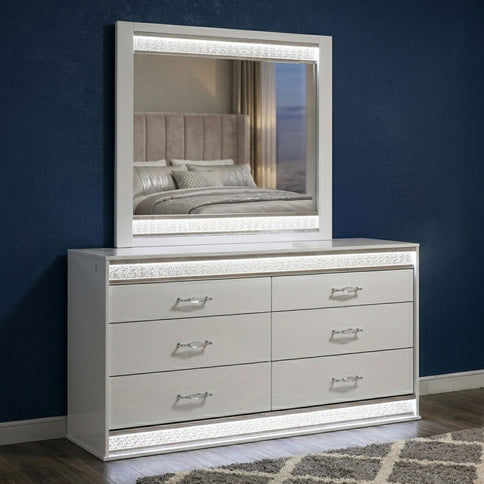 Glam - Bedroom Set With LED Headboard