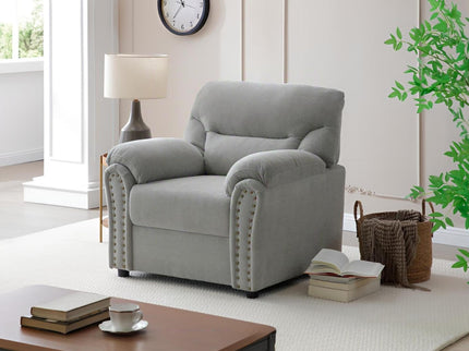 Hamilton - Chair With Hand Applied Nailhead Trim And Pillow Top Arm Cushions