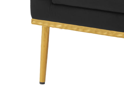 Elegant Curved Armrest Accent Armchair