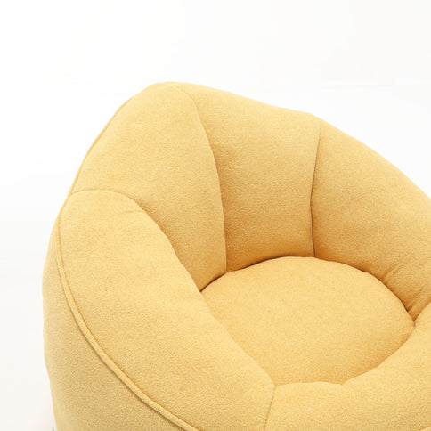 Bedding Bean Bag Sofa Chair High Pressure Foam With Footrest