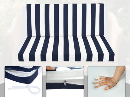 Outdoor Deep Seat Waterproof Replacement Patio Chair Cushions (Set of 2)