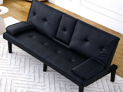 Sofa Bed With Foldable Design And Cup Holder