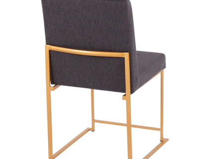 Fuji - Contemporary Stylish Frame, High Back Dining Chair (Set of 2)