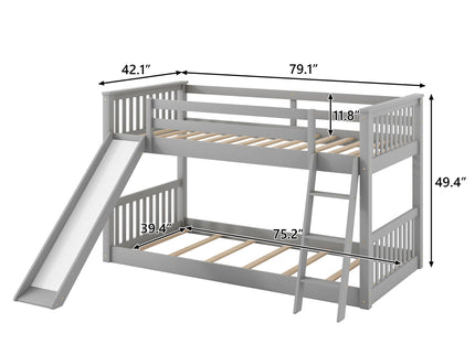 Bunk Bed & Convertible Slide And Ladder
