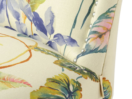 Paradise - Upholstered Accent Chair Printed On - Off-White Floral