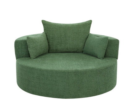 360° Swivel Accent Barrel Chair With 3 Removable Pillows For Living Room